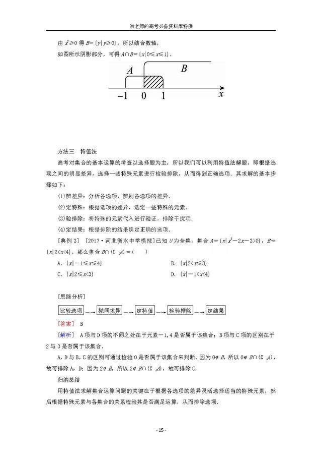 2019高考数学全基础复习大全:集合基础及运算问题的三种解题模板