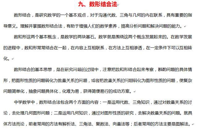 高中数学解题方法(下)