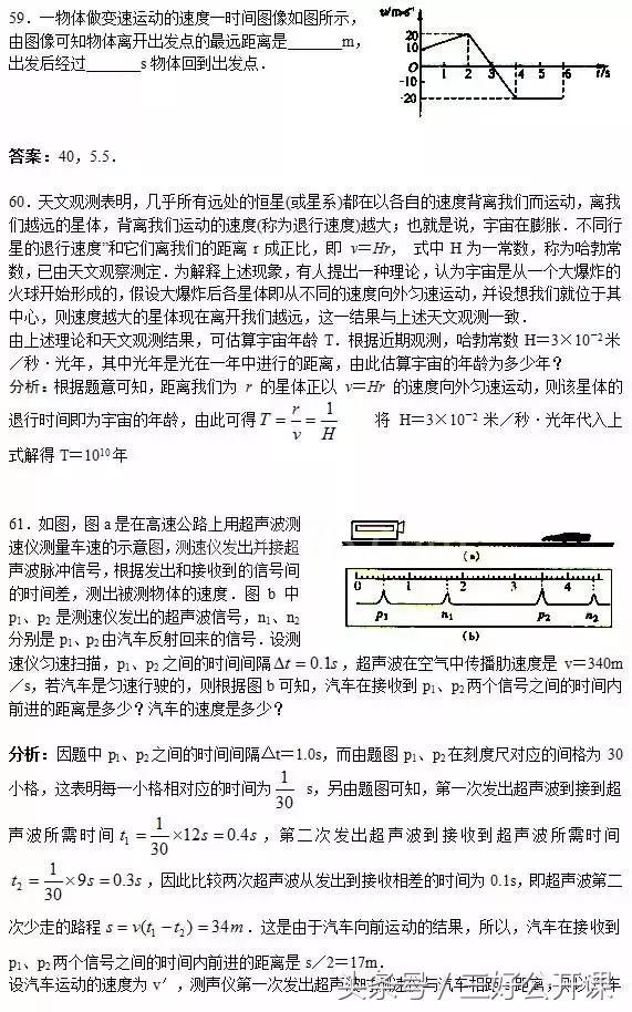 历年高考物理的150个易错题及答案解析汇总,高三党快收藏!