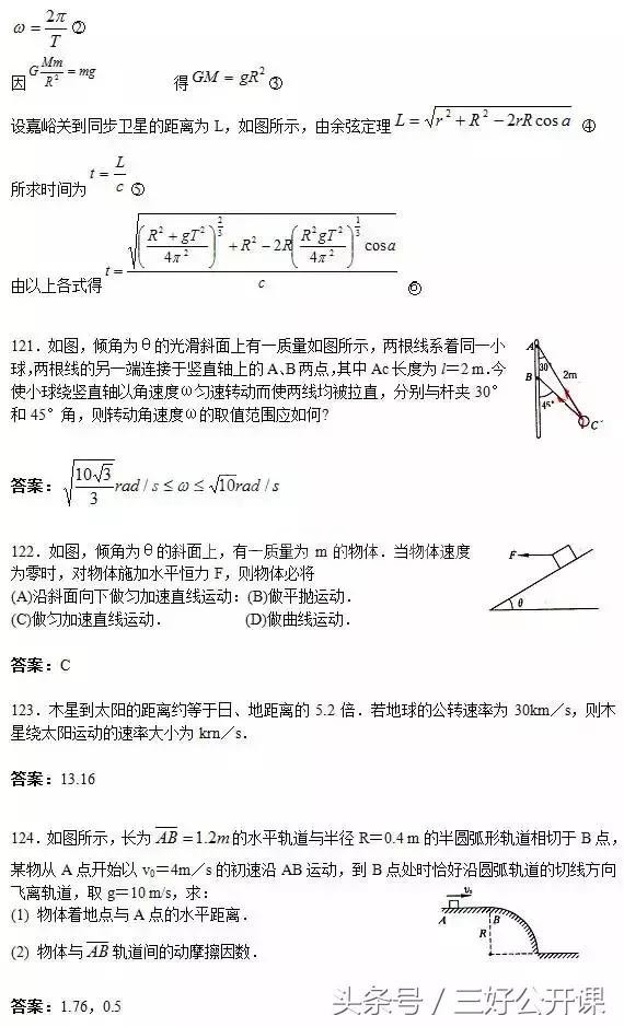 历年高考物理的150个易错题及答案解析汇总,高三党快收藏!