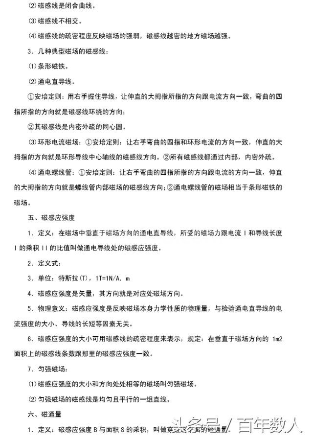 高中物理磁场知识点归纳:罗兰实验、安培力、磁感应