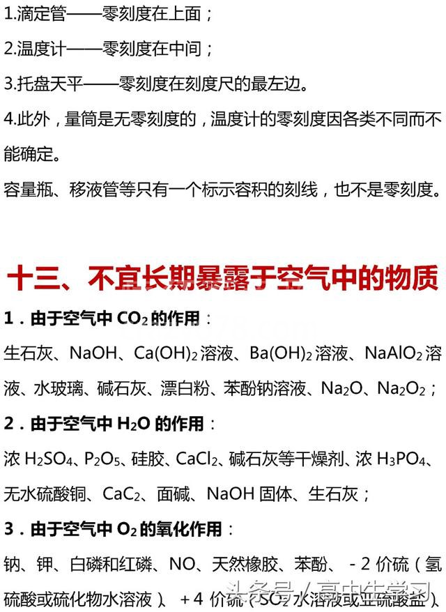 掌握高考化学这13类核心考点,你就是化学尖子生!高清打印版!