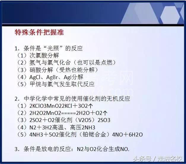 2018年高考化学易错知识点
