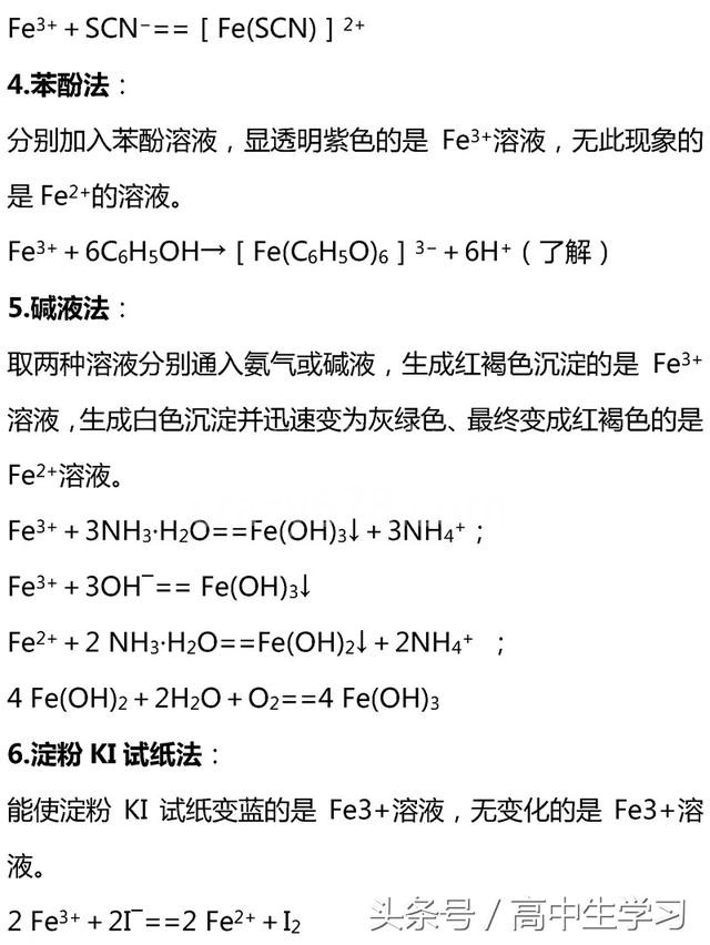 掌握高考化学这13类核心考点,你就是化学尖子生!高清打印版!
